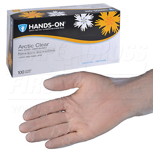 MEDICAL EXAMINATION GLOVES, VINYL, POWDER-FREE (100/Box)